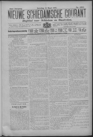 Nieuwe Schiedamsche Courant 1921-03-12