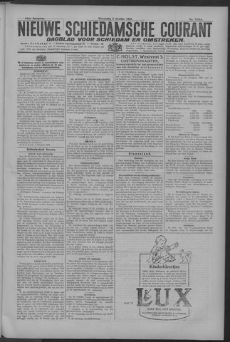 Nieuwe Schiedamsche Courant 1921-10-05