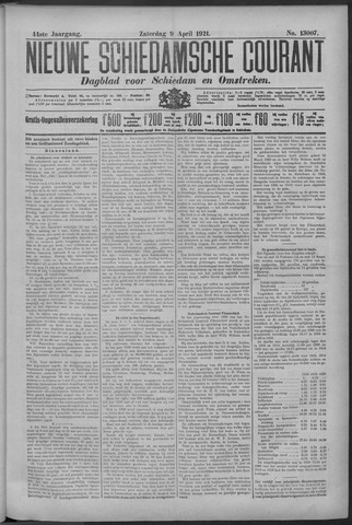 Nieuwe Schiedamsche Courant 1921-04-09