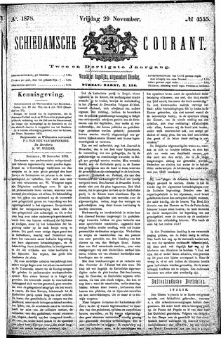 Schiedamsche Courant 1878-11-29