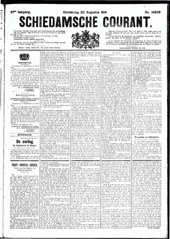 Schiedamsche Courant 1914-08-20