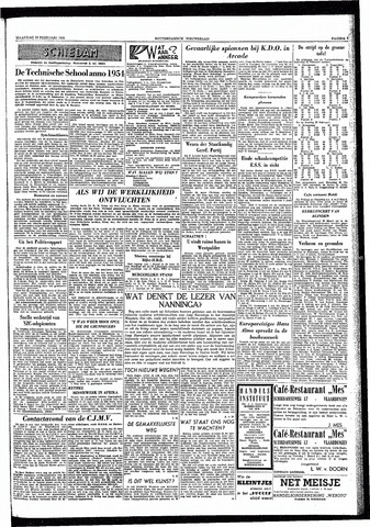 Rotterdamsch Nieuwsblad / Schiedamsche Courant / Rotterdams Dagblad / Waterweg / Algemeen Dagblad 1955-02-28