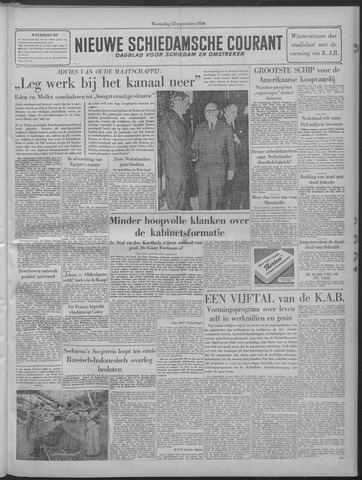 Nieuwe Schiedamsche Courant 1956-09-12