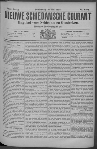 Nieuwe Schiedamsche Courant 1898-05-26