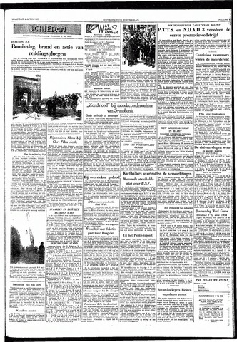 Rotterdamsch Nieuwsblad / Schiedamsche Courant / Rotterdams Dagblad / Waterweg / Algemeen Dagblad 1955-04-04