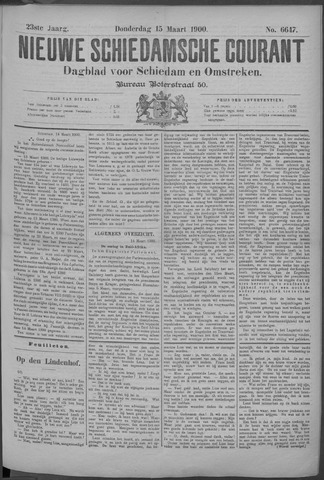 Nieuwe Schiedamsche Courant 1900-03-15