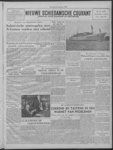 Nieuwe Schiedamsche Courant 1956-09-29