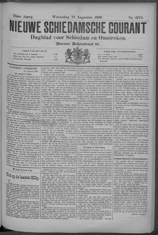 Nieuwe Schiedamsche Courant 1900-08-22