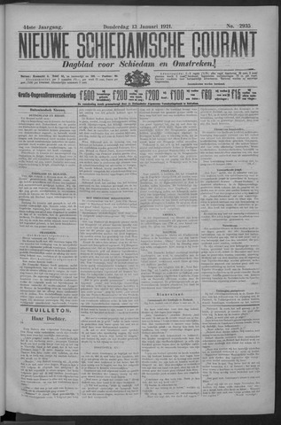 Nieuwe Schiedamsche Courant 1921-01-13