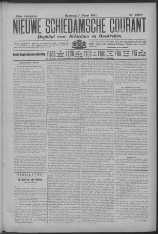 Nieuwe Schiedamsche Courant 1921-03-07