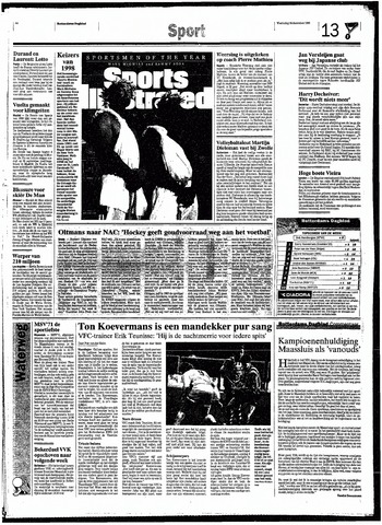 Rotterdamsch Nieuwsblad / Schiedamsche Courant / Rotterdams Dagblad / Waterweg / Algemeen Dagblad 1998-12-16
