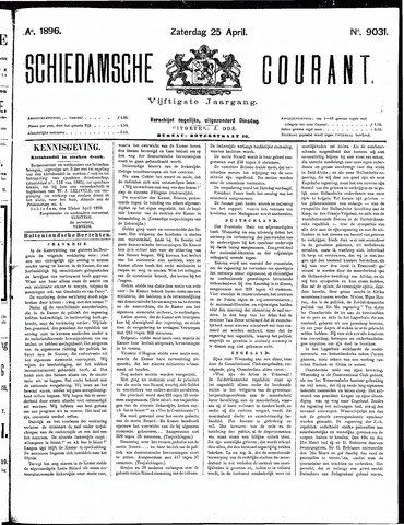 Schiedamsche Courant 1896-04-25