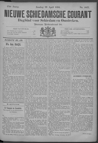 Nieuwe Schiedamsche Courant 1894-04-29