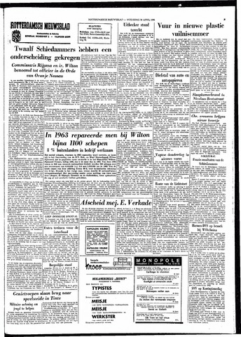 Rotterdamsch Nieuwsblad / Schiedamsche Courant / Rotterdams Dagblad / Waterweg / Algemeen Dagblad 1964-04-29