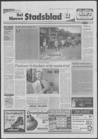 Het Nieuwe Stadsblad 1999-09-22