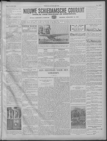Nieuwe Schiedamsche Courant 1934-01-26