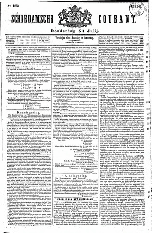 Schiedamsche Courant 1862-07-31