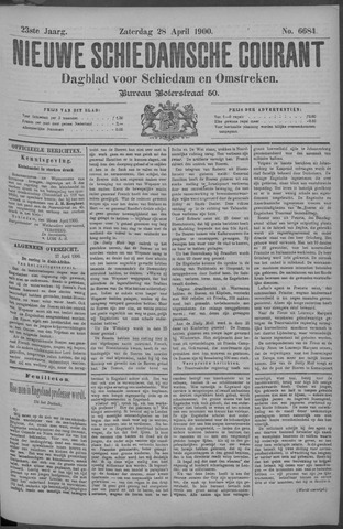 Nieuwe Schiedamsche Courant 1900-04-28