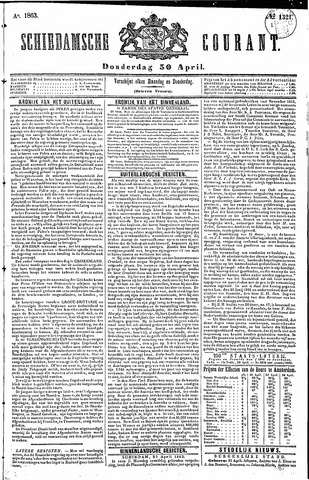Schiedamsche Courant 1863-04-30
