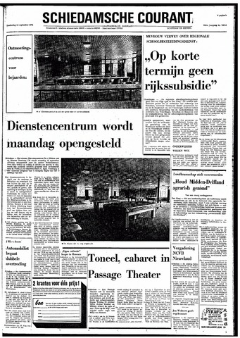 Rotterdamsch Nieuwsblad / Schiedamsche Courant / Rotterdams Dagblad / Waterweg / Algemeen Dagblad 1972-09-14