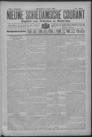 Nieuwe Schiedamsche Courant 1921-04-18