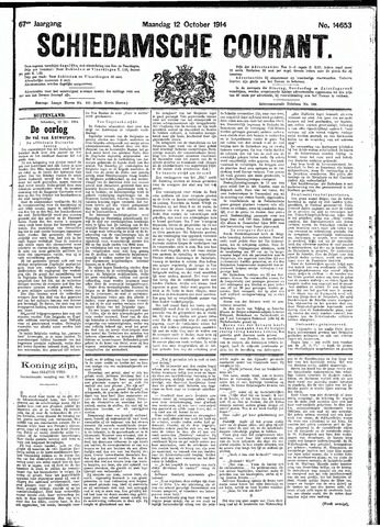 Schiedamsche Courant 1914-10-12