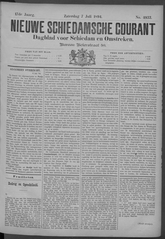 Nieuwe Schiedamsche Courant 1894-07-07