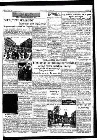 Rotterdamsch Nieuwsblad / Schiedamsche Courant / Rotterdams Dagblad / Waterweg / Algemeen Dagblad 1955-05-06