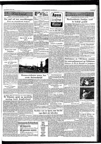 Rotterdamsch Nieuwsblad / Schiedamsche Courant / Rotterdams Dagblad / Waterweg / Algemeen Dagblad 1955-07-04