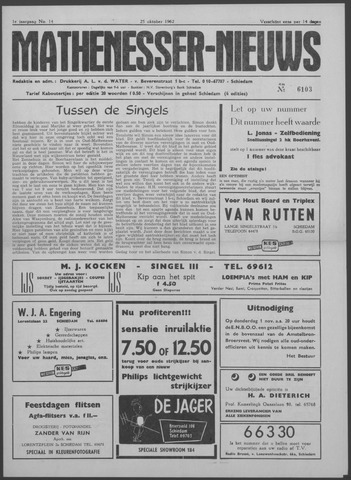 Mathenesser Nieuws 1962-10-25