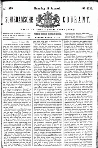 Schiedamsche Courant 1878-01-14