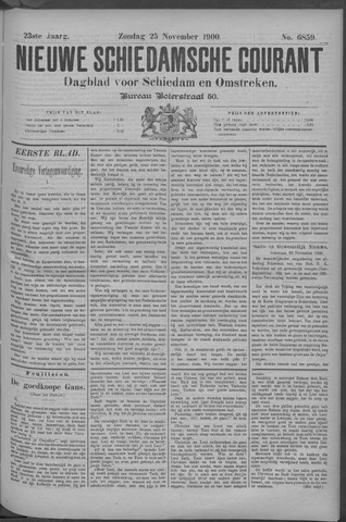 Nieuwe Schiedamsche Courant 1900-11-25