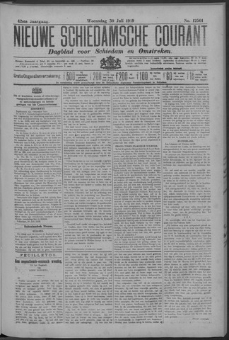 Nieuwe Schiedamsche Courant 1919-07-30