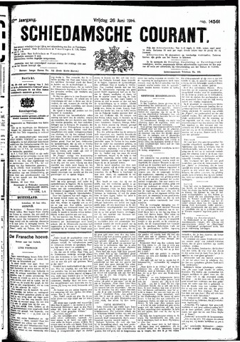 Schiedamsche Courant 1914-06-26