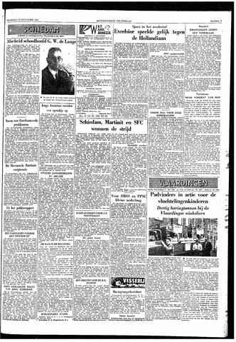 Rotterdamsch Nieuwsblad / Schiedamsche Courant / Rotterdams Dagblad / Waterweg / Algemeen Dagblad 1957-11-25
