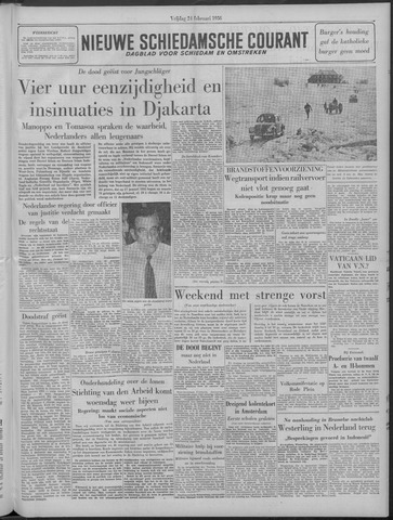 Nieuwe Schiedamsche Courant 1956-02-24