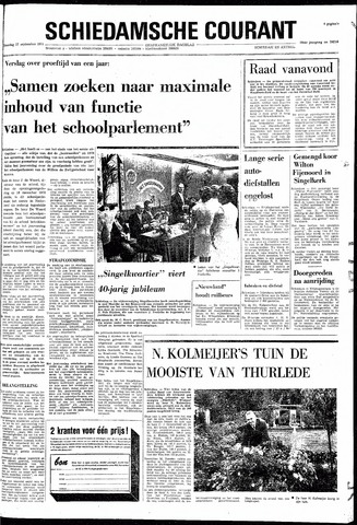 Rotterdamsch Nieuwsblad / Schiedamsche Courant / Rotterdams Dagblad / Waterweg / Algemeen Dagblad 1971-09-27