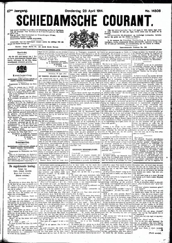 Schiedamsche Courant 1914-04-23