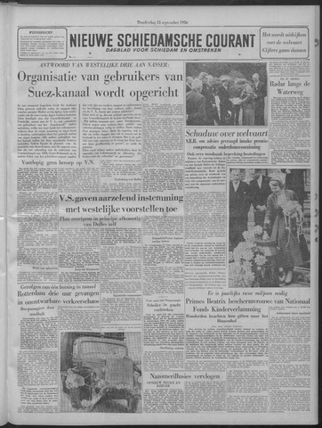 Nieuwe Schiedamsche Courant 1956-09-13