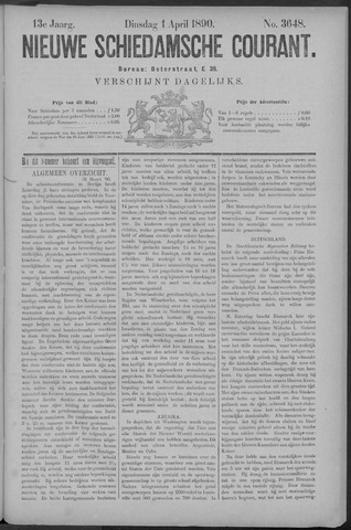 Nieuwe Schiedamsche Courant 1890-04-01