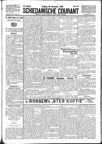 Schiedamsche Courant 1924-11-28