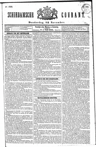 Schiedamsche Courant 1858-11-18