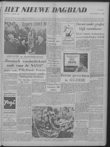 Nieuwe Schiedamsche Courant 1963-10-07