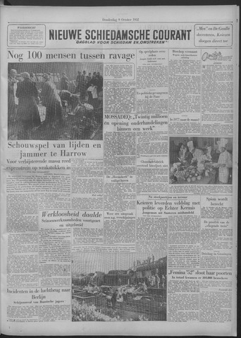 Nieuwe Schiedamsche Courant 1952-10-09
