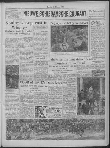 Nieuwe Schiedamsche Courant 1952-02-16