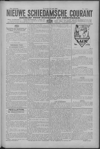 Nieuwe Schiedamsche Courant 1922-04-19