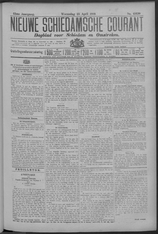 Nieuwe Schiedamsche Courant 1919-04-23