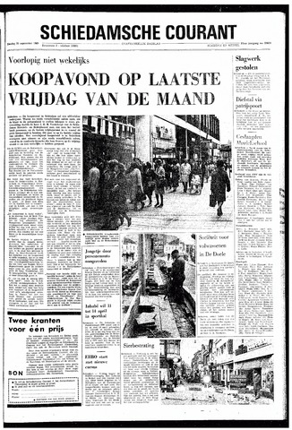 Rotterdamsch Nieuwsblad / Schiedamsche Courant / Rotterdams Dagblad / Waterweg / Algemeen Dagblad 1969-09-30
