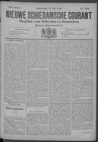 Nieuwe Schiedamsche Courant 1894-07-12