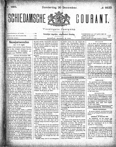 Schiedamsche Courant 1886-12-30